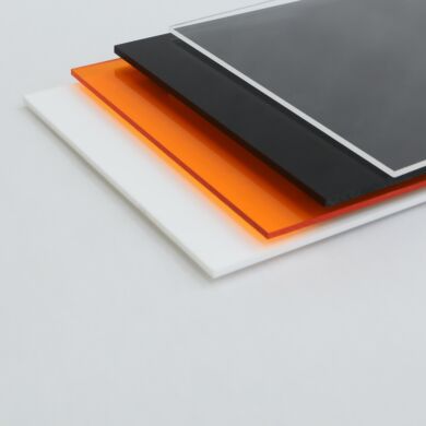 Terra offers Acrylic in Amber, Black, Clear, and White sheets.