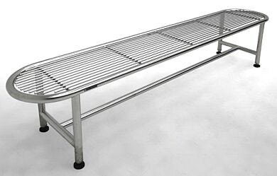 UltraClean Stainless Steel Cylinder Frames Rod Top Gowning Bench