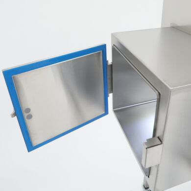 BioSafe® inert gas airlock; removable and autoclavable doors; seamless interior with coved corners  |  9670-64C displayed