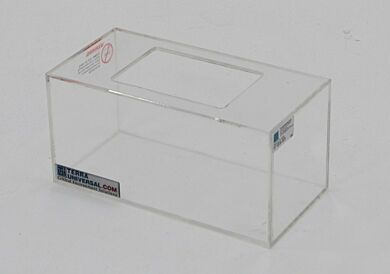 Acrylic Cleanroom Hat Dispenser  |  4950-99 displayed