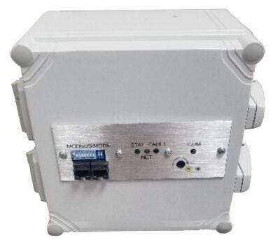 Distributed Sensor Module (DSM) box provides access to multiple sensor features (temp/RH/pressure) for environmental monitoring inside a cleanroom | 