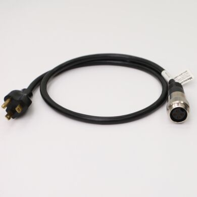 Four-pin power cord adapter for fan/filter unit allows connection to standard 120VAC/60Hz power receptacle  |  