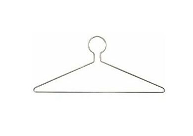 Stainless steel garment hangers  |  5656-09 displayed