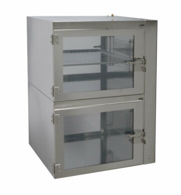 Series 400 two chamber Dual-side access Stainless Steel Desiccator Cabinet  |  1609-07BNP displayed