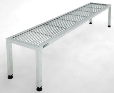Cleanroom-compliant, aseptic benches for ISO-rated gowning rooms (84