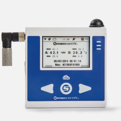 Humidity, temperature sensor by SensoScientific® monitors readings against preset conditions defined by user and transmits data wirelessly with TCP protocol