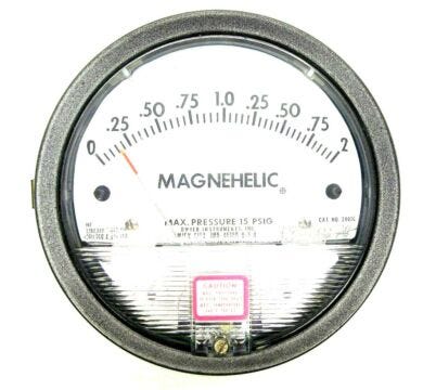 Magnehelic differential pressure gauge, 0