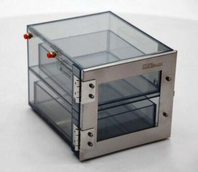 Small Static Dissipative PVC Micro-Desiccator Cabinet  |  4950-08 displayed