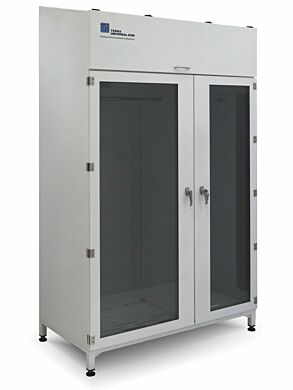 Large Steel Sloped Top Storage Cabinet wtih SDPVC Doors  |  4101-20E-HD-220 displayed