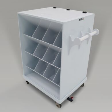 Polypropylene Chemical Transport Carts for Safe Transport with Spill Containment Area  |  3401-31 disp