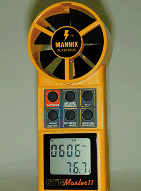 Measures average air velocity for multi-points  |  5401-16 displayed