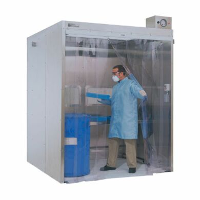 Terra's Powder Containment Room features smooth interior steel panels with radius corners for easy cleaning  |  6600-76