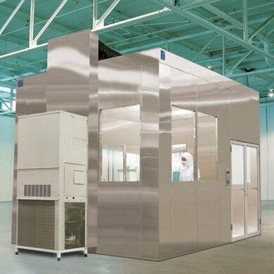 Explosion-proof Biosafe modular cleanroom with optional airconditioning unit