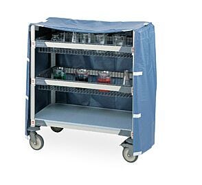 Blue vinyl cart cover for small carts  |  1533-27 displayed