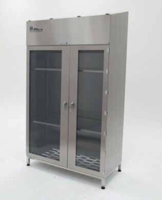 Large Storage Cabinet shown with optional Solid Shelfs  |  4205-76B-HD displayed
