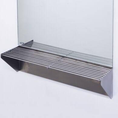 Optional shelf for cleanroom mirror (sold separately)  |  5252-80 displayed