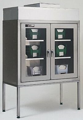 HEPA-filtered polypropylene Laminar Flow Cabinets  |  9700-06 displayed