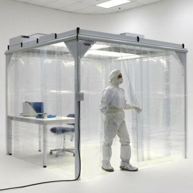 ValuLine Softwall Modular Cleanrooms provide ISO 6 – ISO 8 cleanliness conditions at lower cost