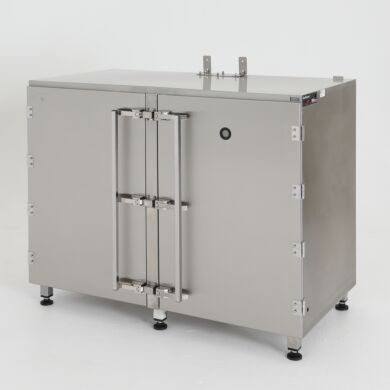 Drum storage desiccator cabinet, 304 stainless steel, with optional automatic gas-purge controller  |  1989-02A 