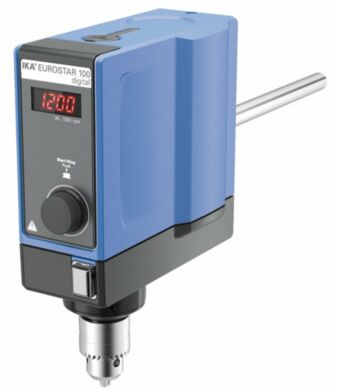 Ideal for high volume applications, the EUROSTAR 100 digital Overhead Stirrer features a 100L capacity and handles materials with a 70,000 mPas viscosity  |  6926-94 displayed