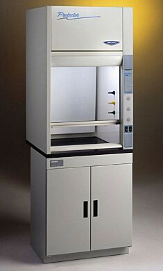 Shown: Labconco Protector Fiberglass Fume Hood with optional base cabinets  |  3646-48 displayed