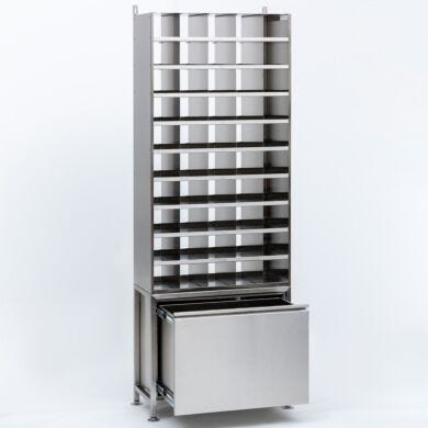 BioSafe Multifunctional Storage System with drawer for bulk storage  |  9600-01 displayed