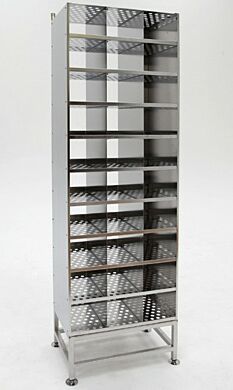 Sterile, chemical-resistant rack for storage of medical devices, tools and garments.  |  9600-53A