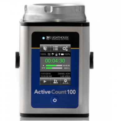 Microbial air sampler for cleanrooms and aseptic environments provides continuous and periodic sampling with a 100 L/min. flowrate and a 6 hour battery life  |  