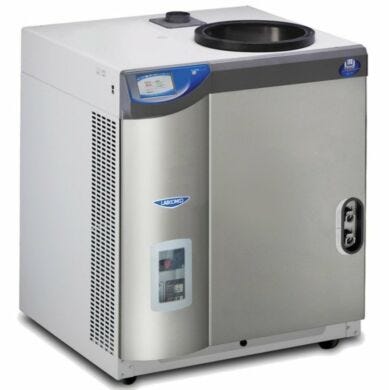 Labconco FreeZone 12 Liter -50C Console Freeze Dryer for lyophilizing aqueous samples removes 8L of water per 24 hours  |  