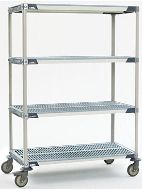 Microban antimicrobial protection built into shelves and touch points provide premium advanced polymer storage system ideal for chemical storage  |  