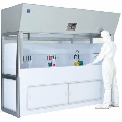Standard Modular Wet Cleaning Bench ideal for isolating bath controls from the processing are which eliminates any chance of contamination  |  2001-07 displayed