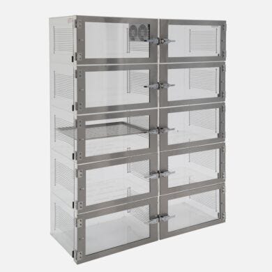 IsoDry nitrogen desiccator cabinet, acrylic, 10 chambers with automatic RH control  |  3950-36F-ISO  |  