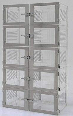 Adjust-A-Shelf nitrogen purge cabinet, acrylic, 10 chambers with adjustable shelving  |  3950-36D displayed