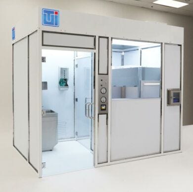 Modular USP 797-compliant compounding room, including ante-room and buffer room  |  6600-68 displayed