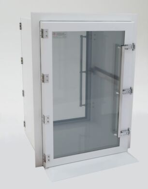 Simplifies contamination-free transfer of materials between classified spaces.  |  1993-01D displayed