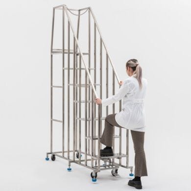 Ruggedized mobile ladders provide a durable and robust build made to last  |  2807-73