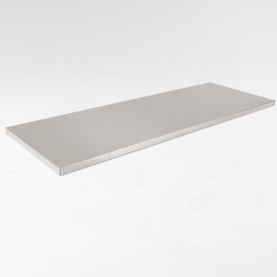 The double-door stainless steel cabinet can include shelves to provide quicker transfer of materials  |  6012-02 displayed