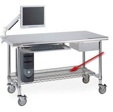 Wire stainless steel shelf. Product details may differ.  |  1533-74 displayed
