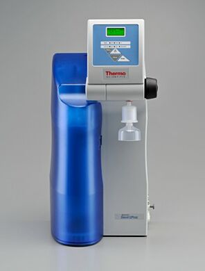 Benchtop and wall mount models convert tap water into ASTM Type 1 and Type 2 water; 3, 6 or 12-liter models available with UV, UF and UV/UF options  |  1714-PP-02 displayed