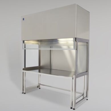 Stainless steel fume hood includes 10