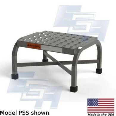 PSS Heavy Duty Steel Step Stool with Perforated EZY-Tread by EGA Products features 1