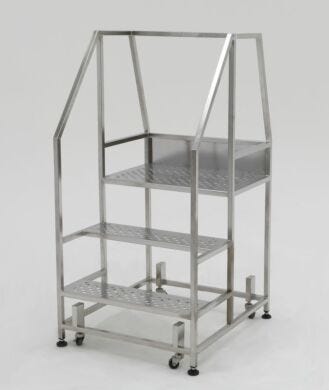 BioSafe model with safety rails features continuous-seam welds for ultimate cleanliness.  |  2805-85 displayed