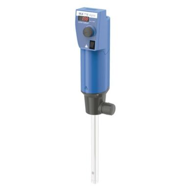 T18 digital Ultra-Turrax disperser features a digital speed display and rotating knob for speed adjustment  |  6924-79