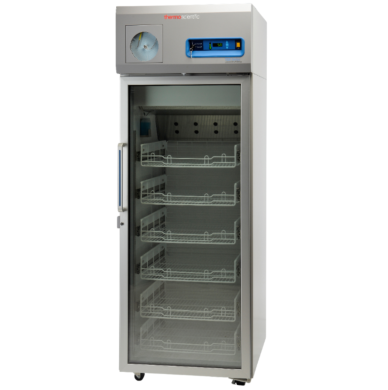 23.0 cu. ft. EnergyStar and GMP Clean Room compliant model for pharma and vaccine storage detects usage patterns; shown with optional chart recorder  |  1621-21 displayed
