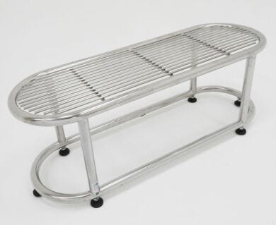 UltraClean ISO 5 Tube Top Cylinder Gowning Bench  |  9602-97A displayed