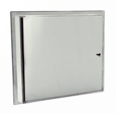 Fire-rated door on stainless-steel ValuLine pass-through chamber.  |  2634-72A displayed