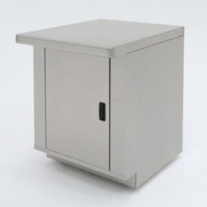 24" wide stainless steel base cabinet for cleanroom or laboratory use | 1725-01 displayed