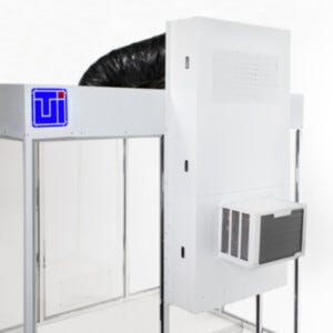 ValuLine® air conditioning unit connected to a cleanroom's fan filter units | 6600-14 displayed