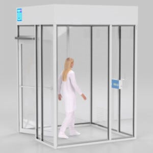 ValuLine® hardwall modular cleanrooms make contamination control accessible and affordable, adapting to virtually any facility layout | 6600-21A-VL-0606 displayed