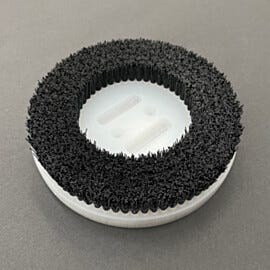 Brush; Rotary. Bottom Disc, for Motorized Shoe Cleaner 1884-14 | 1884-07 displayed